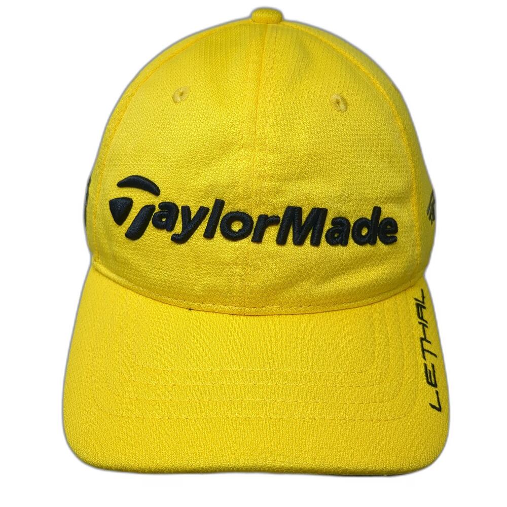 TaylorMade Baseball Cap Yellow One Size Performance Golf RBZ Lethal R Logo Hat